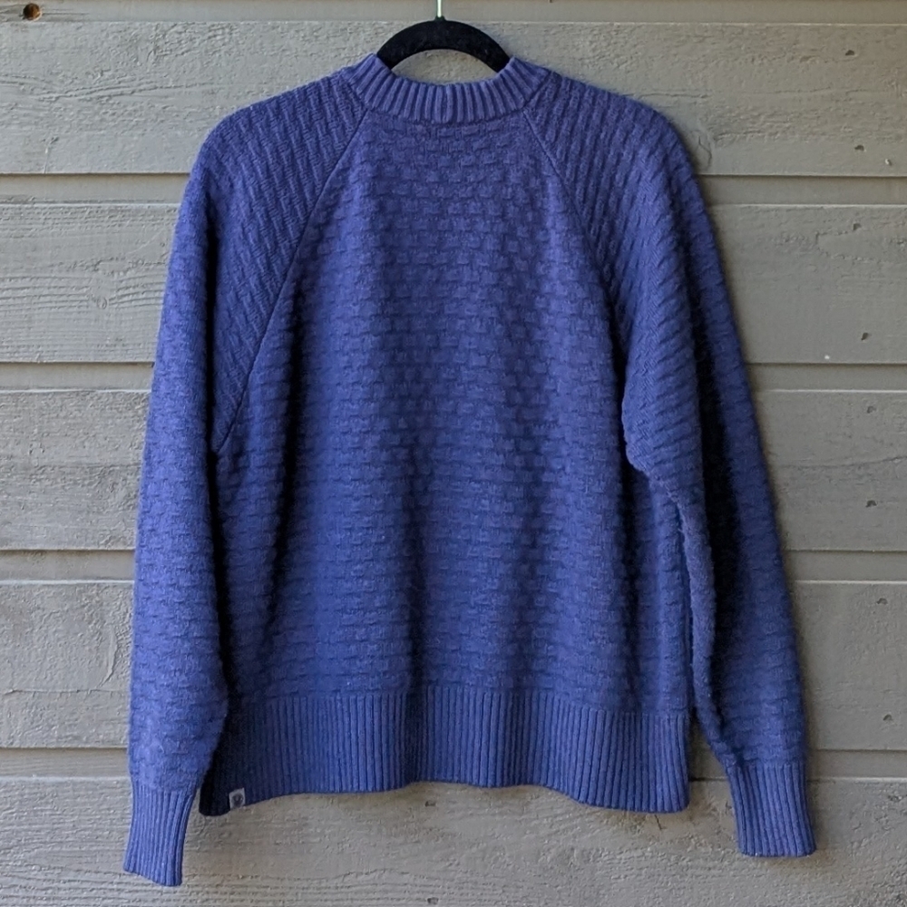 Lululemon Texture Play Crew Sweater Night Sea Blue Purple Size M/L - Picture 3 of 6